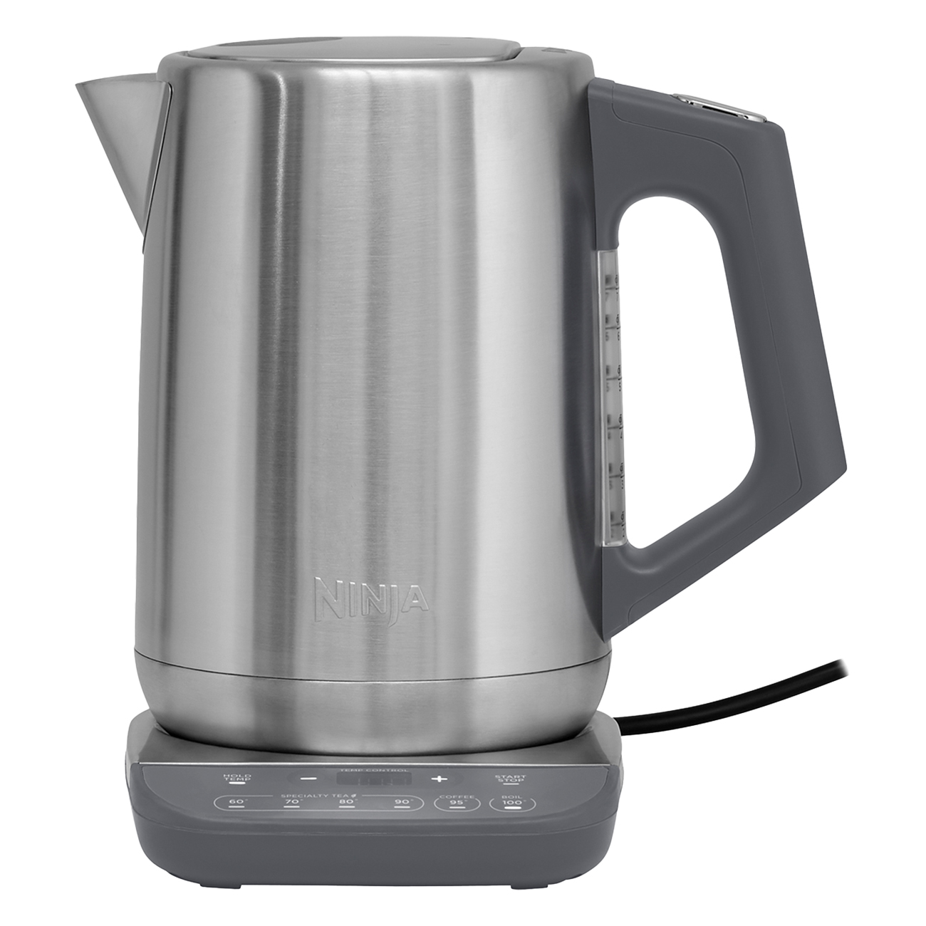 Ninja KT201EU edelstahl | Wasserkocher | 1.7 Liter | Temperaturregulierung | Schnellkochfunktion | Warmhaltefunktion | entnehmbare Filter