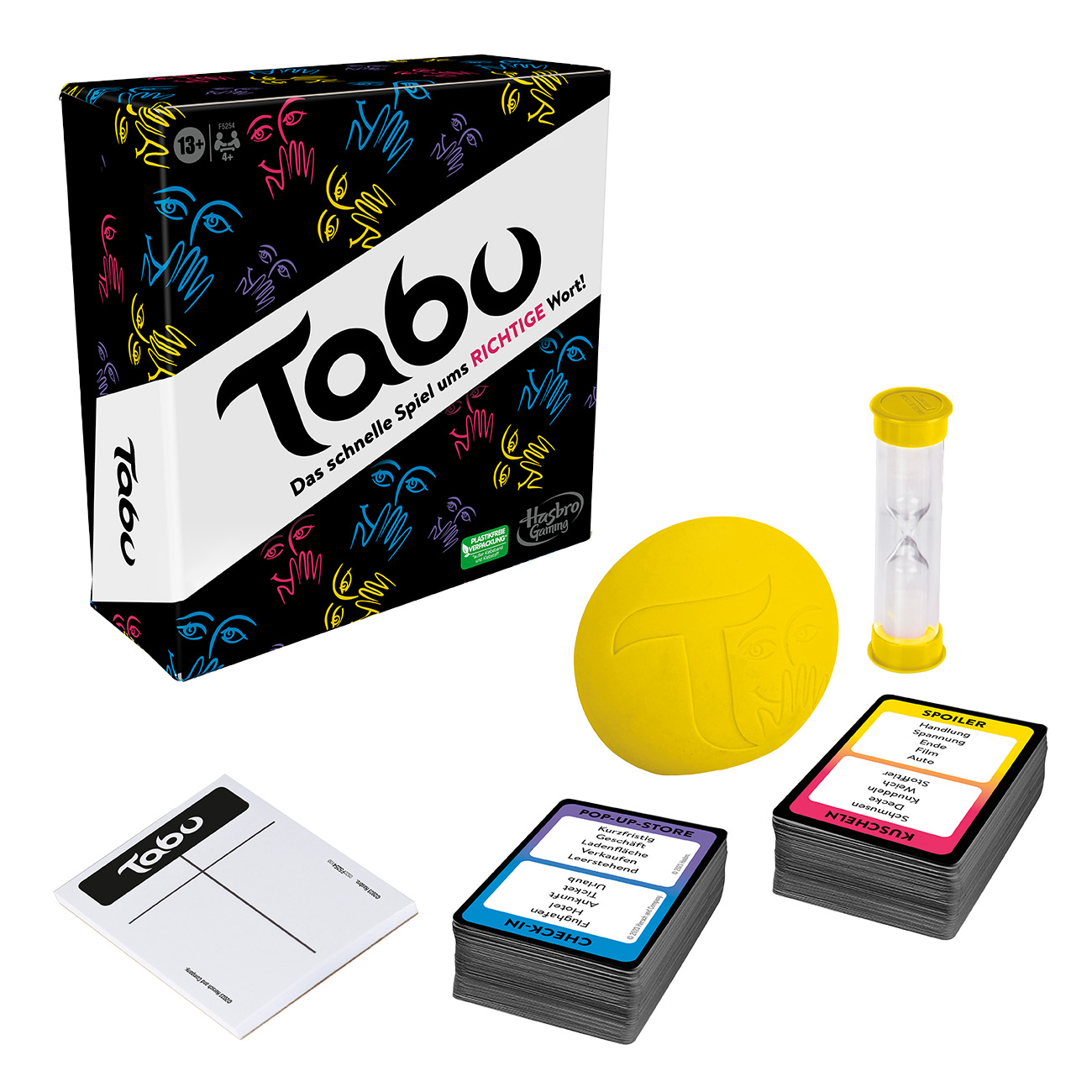 Hasbro Tabu | mit trendigen Begriffen und einem modernen Twist | 212 Karten mit insgesamt 848 Suchbegriffen | Familientreffen oder Spieleabend |
