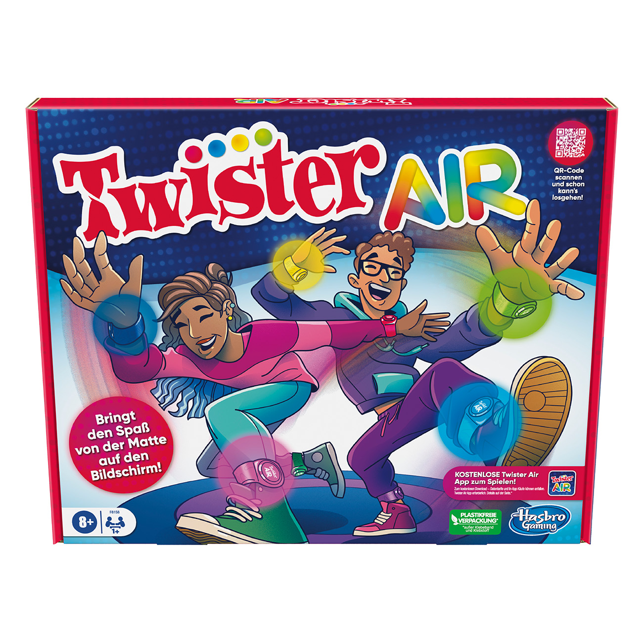 Hasbro Twister Air Spiel | AR Twister App Spiel | Verbindung mit Smart Geräten | Bewegungsspiel | ab 8 Jahren