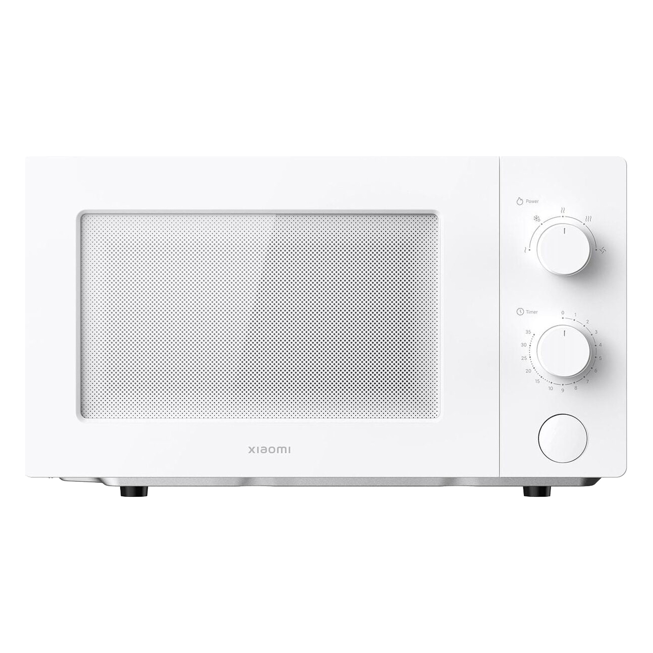 Xiaomi BHR7990EU weiß | Mikrowelle | 2 Drehknöpfe | 700 W | 360°-Erhitzung | 5 Leistungsstufen | Abtaufunktion | 20 Liter Innenraum | Timer bis 35