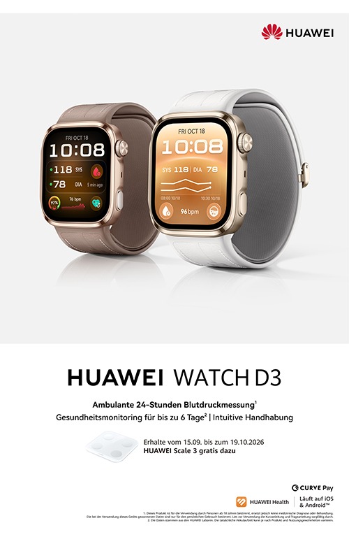Huawei Watch D3 Bundle inkl. Scale 3