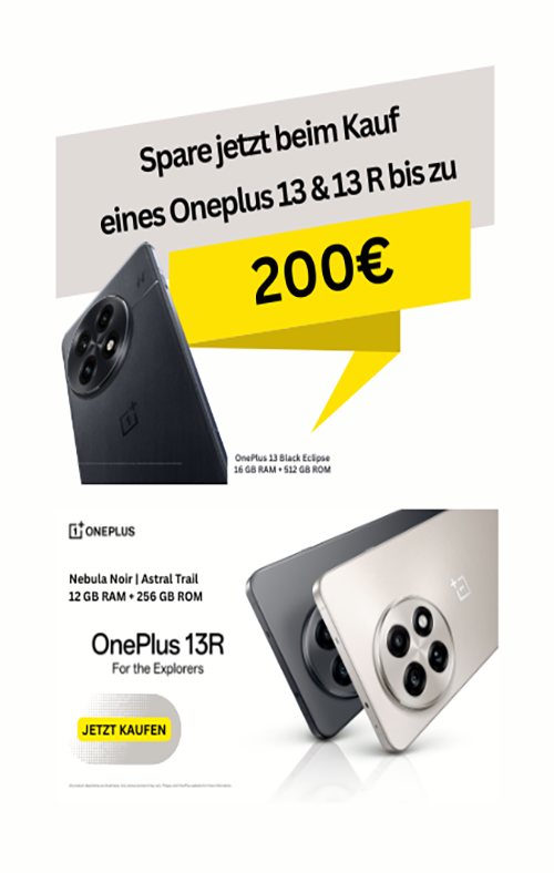 OnePlus 13 &13R Aktion